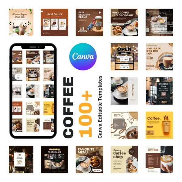 100+ Coffee Cafe Social Media templates